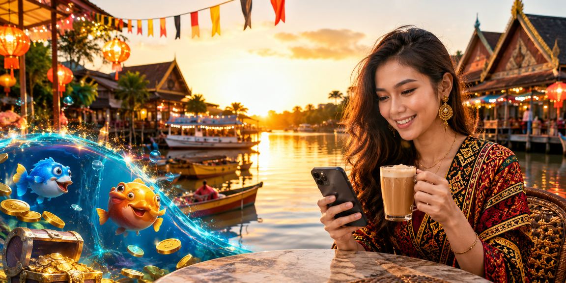 Permainan tembak ikan gaya tempatan Sarawak di platform 7100